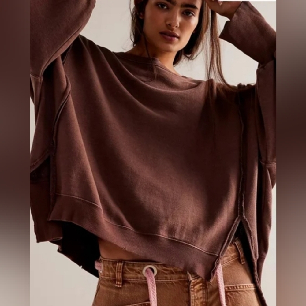 We The Free Candem Pullover In Brown